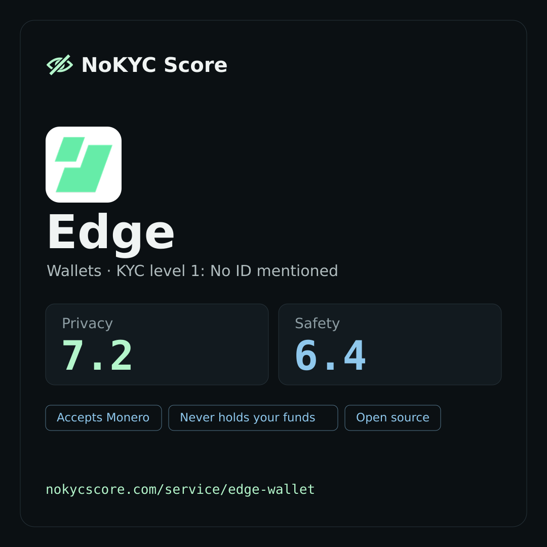 Edge on NoKYC Score