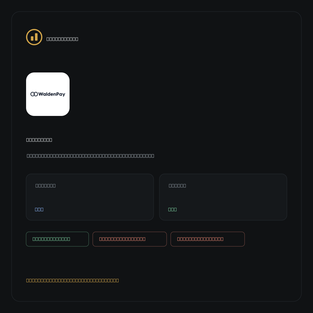 WaldenPay on NoKYC Score
