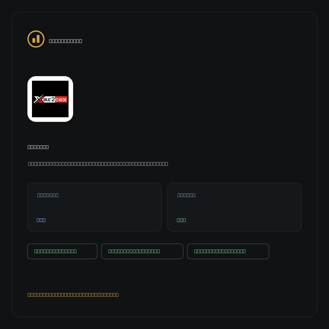 xmr2cex on NoKYC Score